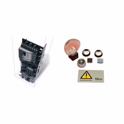 Nice - Set Completo Composizione Naked Sliding 400 24V (Con Motore A Scomparsa) Per Cancelli Scorrevoli Fino A Max 400 Kg. E Lunghezza Dell'Anta A Max 6 Mt.